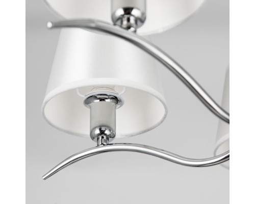 CL439151 Эмма Хром+Белый Св-к Люстра