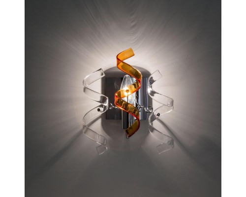 Бра Citilux CL222322 Рандом Хром+Прозрачный+Янтарный