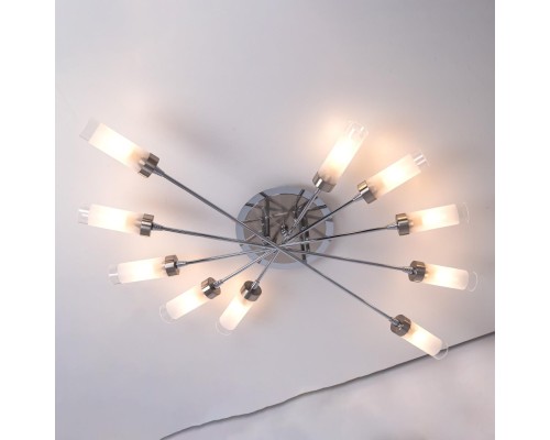 Потолочная люстра Citilux CL109101 Хеликс Хром матовый+Хром