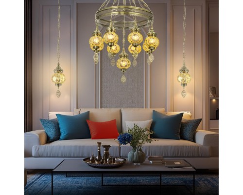 CL419185 Каир Мозаика Янтарь Люстра