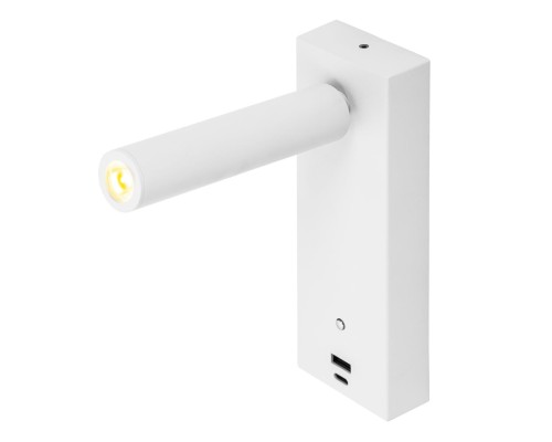 CL704430 Декарт Белый Св-к Настенный с USB