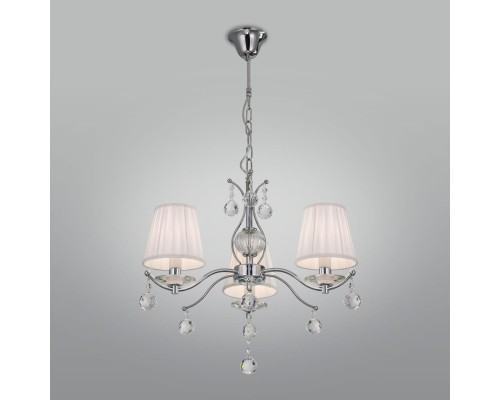 Подвесная люстра Citilux CL438131 Шелли Хром + Белый