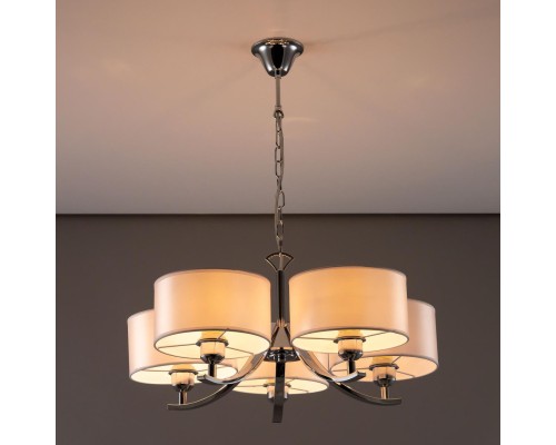 CL466150 Эвита Хром+Белый Св-к Люстра