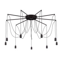 Люстра лофт Citilux CL451292 Эдисон 6 Венге + Черный