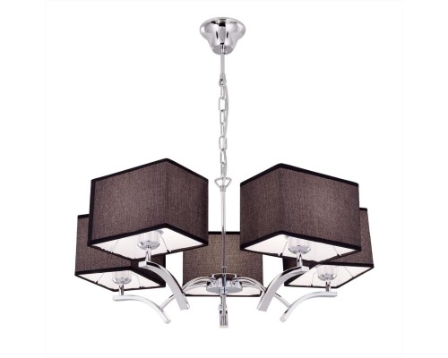 Подвесная люстра Citilux CL460252 Эвора Квадро Хром+Черный