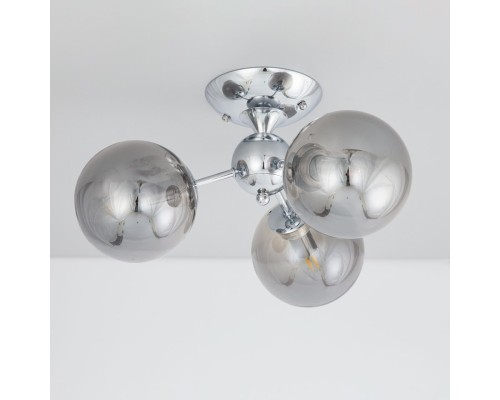 CL102130 Томми Хром+Дымч. Св-к Люстра