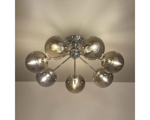 CL102170 Томми Хром+Дымч. Св-к Люстра