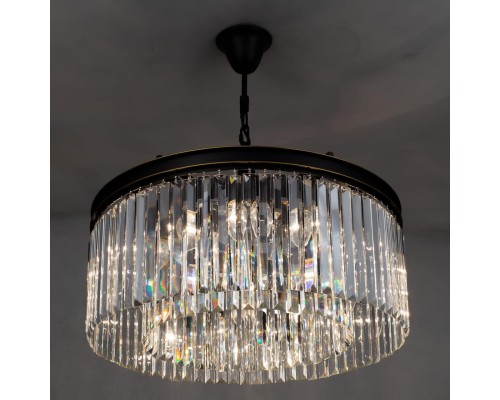 Подвесная люстра с хрусталем Citilux CL332121 Мартин Венге (коричневый)