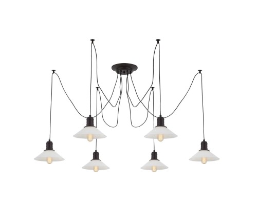 Люстра лофт Citilux CL451062 Эдисон Венге + Черный