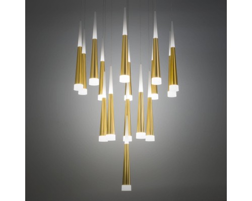 Подвесной светодиодный светильник Citilux CL227162 Вегас 112 Вт 3000K Шампань