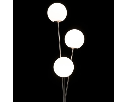 CL102934 Томми Хром Мат.+ Белый Св-к Торшер