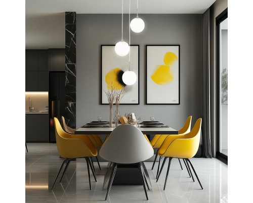 CL102034 Томми Хром Мат.+ Белый Св-к Подвес