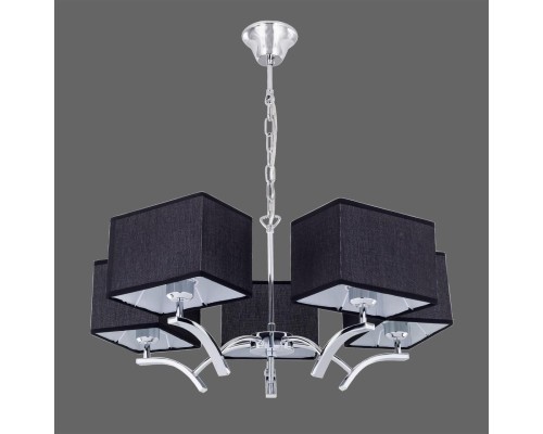 Подвесная люстра Citilux CL460252 Эвора Квадро Хром+Черный