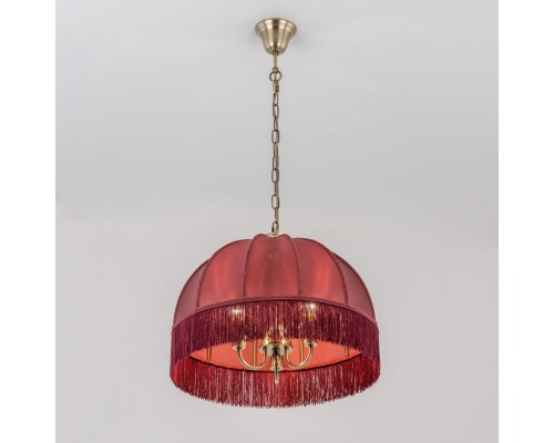 CL407133 Базель Красный Св-к Люстра