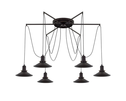 Люстра лофт Citilux CL451262 Эдисон Венге + Черный