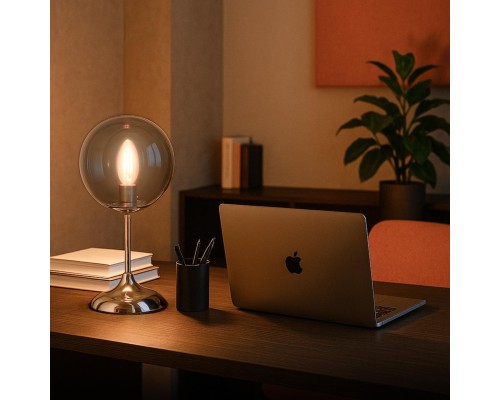 CL102810 Томми Хром+Дымч. Св-к Св-к Настольный