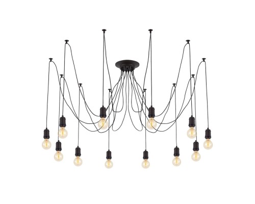 Люстра лофт Citilux CL451122 Эдисон Венге + Черный