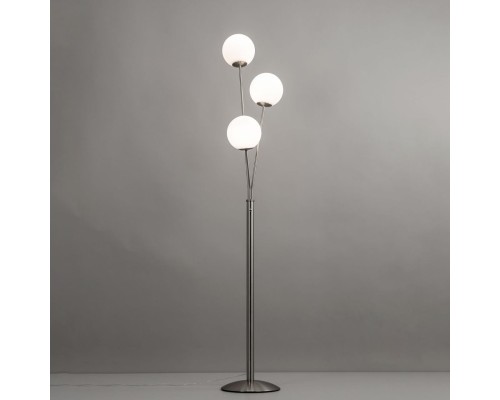 CL102934 Томми Хром Мат.+ Белый Св-к Торшер