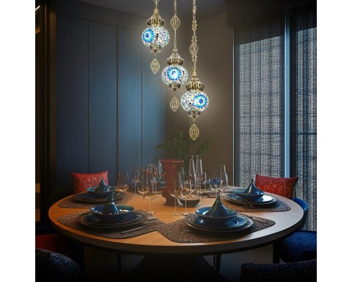 CL419136 Каир Мозаика Синяя Подвес