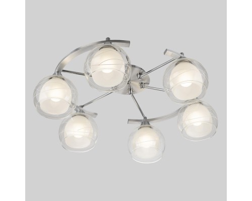 Потолочная люстра Citilux CL157162 Буги Алюминий+Хром