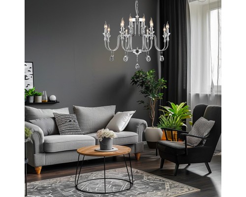 Подвесная люстра Citilux CL437221 Рига Хром