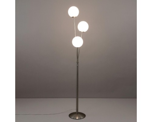 CL102934 Томми Хром Мат.+ Белый Св-к Торшер