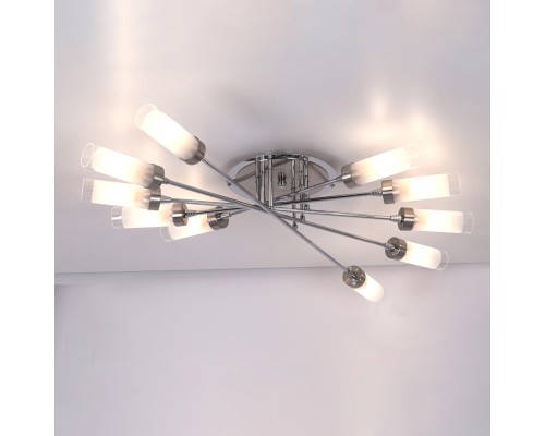 Потолочная люстра Citilux CL109101 Хеликс Хром матовый+Хром