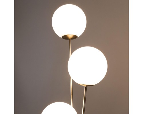 CL102934 Томми Хром Мат.+ Белый Св-к Торшер