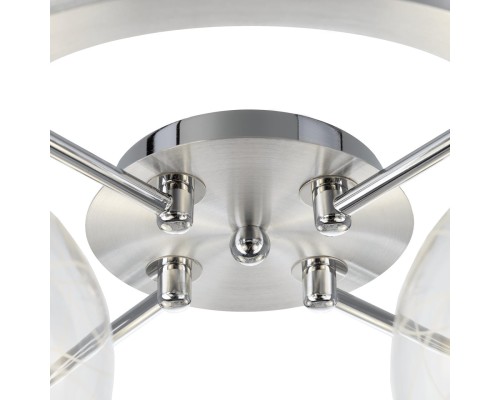 Потолочная люстра Citilux CL157142 Буги Алюминий+Хром