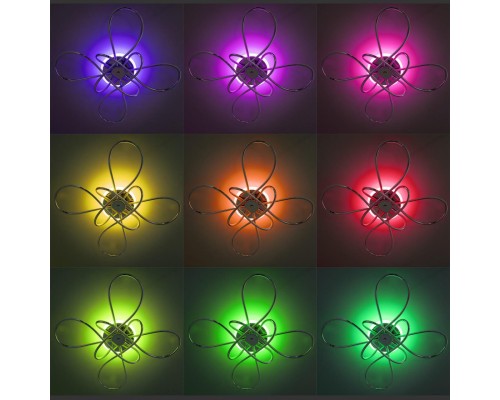 CL229B141E Джемини Хром RGB Св-к Люстра