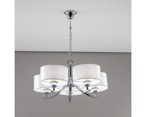 CL466150 Эвита Хром+Белый Св-к Люстра
