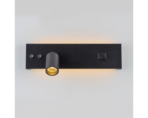 CL704461 Декарт Черный Св-к Настенный с USB