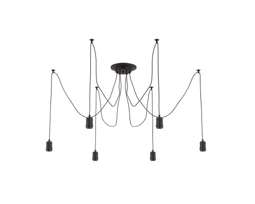 Люстра лофт Citilux CL451062 Эдисон Венге + Черный