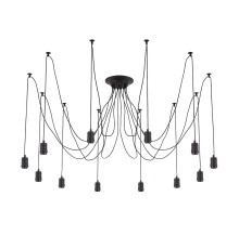 Люстра лофт Citilux CL451122 Эдисон Венге + Черный