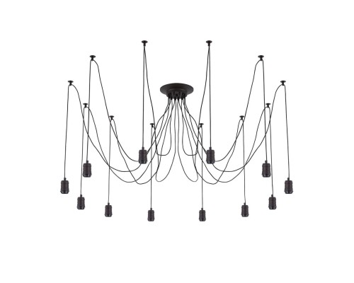 Люстра лофт Citilux CL451122 Эдисон Венге + Черный