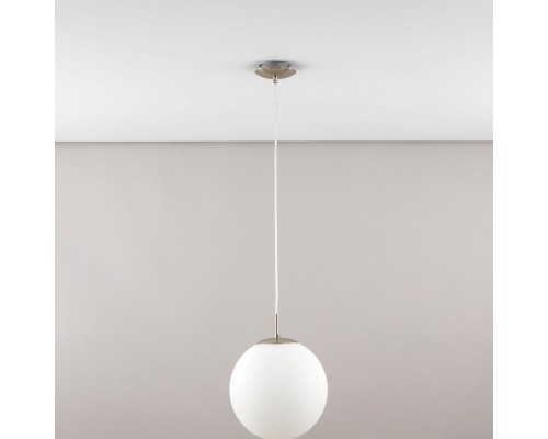 Подвесной светильник Citilux CL941251 Шар 25см Белый+Хром матовый