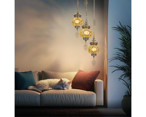 CL419135 Каир Мозаика Янтарь Подвес