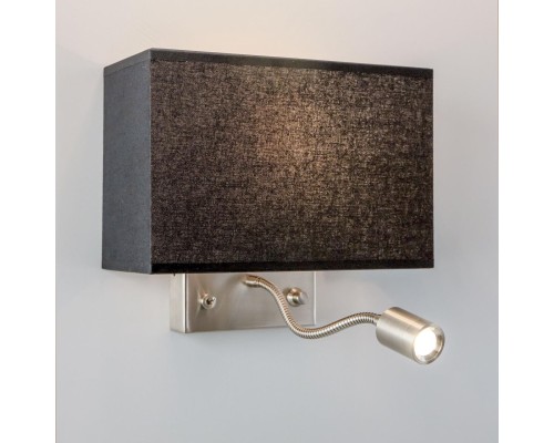 Бра с выключателем и лампой для чтения 3Вт 3000K Citilux CL704301 Декарт Хром Матовый