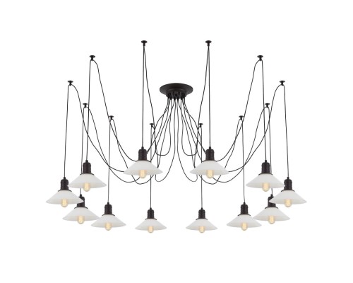 Люстра лофт Citilux CL451122 Эдисон Венге + Черный