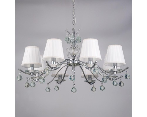 Подвесная люстра Citilux CL438181 Шелли Хром + Белый