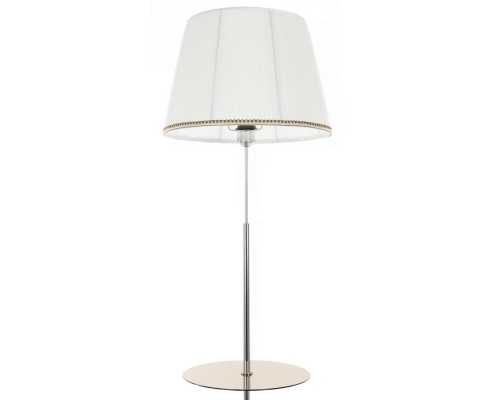 CL402970T Линц Хром+Белый Торшер со столиком