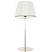 CL402970T Линц Хром+Белый Торшер со столиком