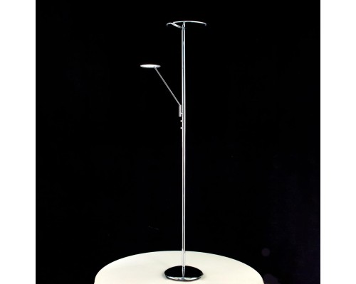 Торшер светодиодный с лампой для чтения Citilux CL802001 Дискус 18Вт + 5Вт с диммером 3000К