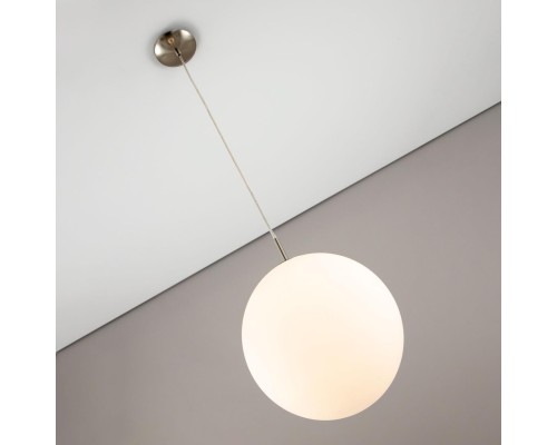 Подвесной светильник Citilux CL941251 Шар 25см Белый+Хром матовый