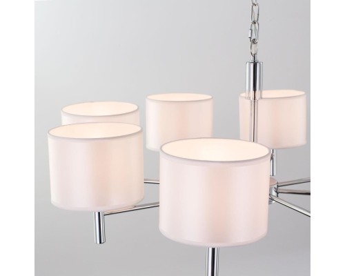 Подвесная люстра Citilux CL463180 Аврора Хром + Белый