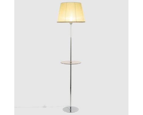 CL402973T Линц Хром+Кремовый Торшер со столиком