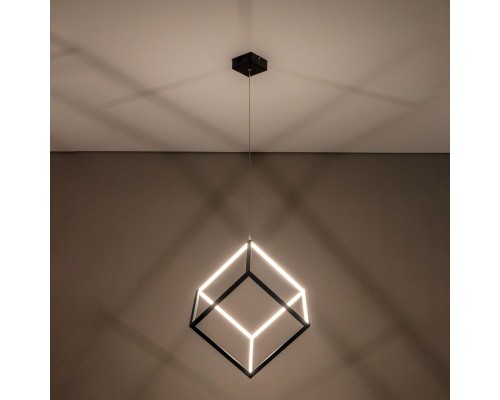 Подвесной светодиодный светильник Citilux CL719301 Куб 40 Вт 4000K Черный