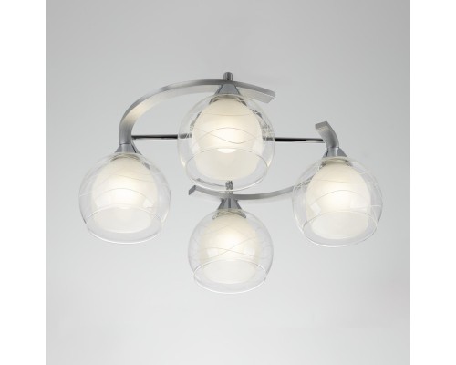 Потолочная люстра Citilux CL157142 Буги Алюминий+Хром