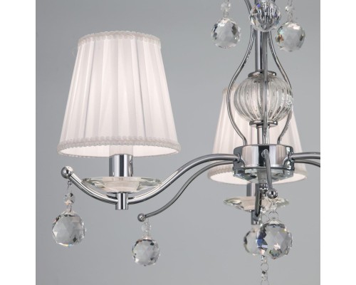 Подвесная люстра Citilux CL438131 Шелли Хром + Белый