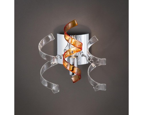 Бра Citilux CL222322 Рандом Хром+Прозрачный+Янтарный